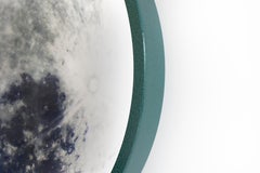 Contemporary Steel and Glass Wall-Mounted Moon Light Sconce