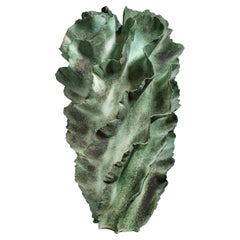 Green Sculptural Ceramic Vase by Sandra Davolio