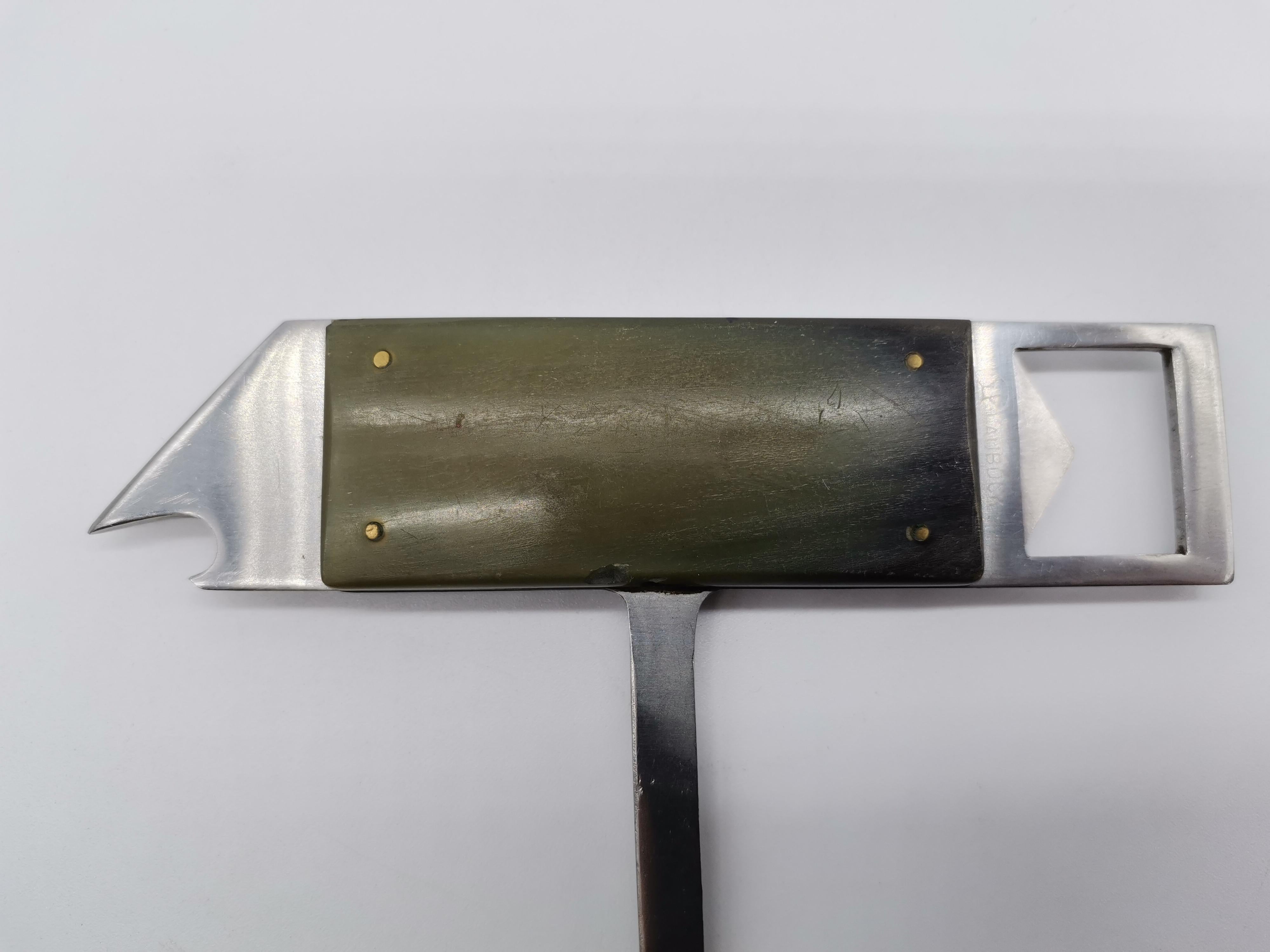 Metal Green Cork Screw, Horn, Carl Auböck Vienna, Austria For Sale