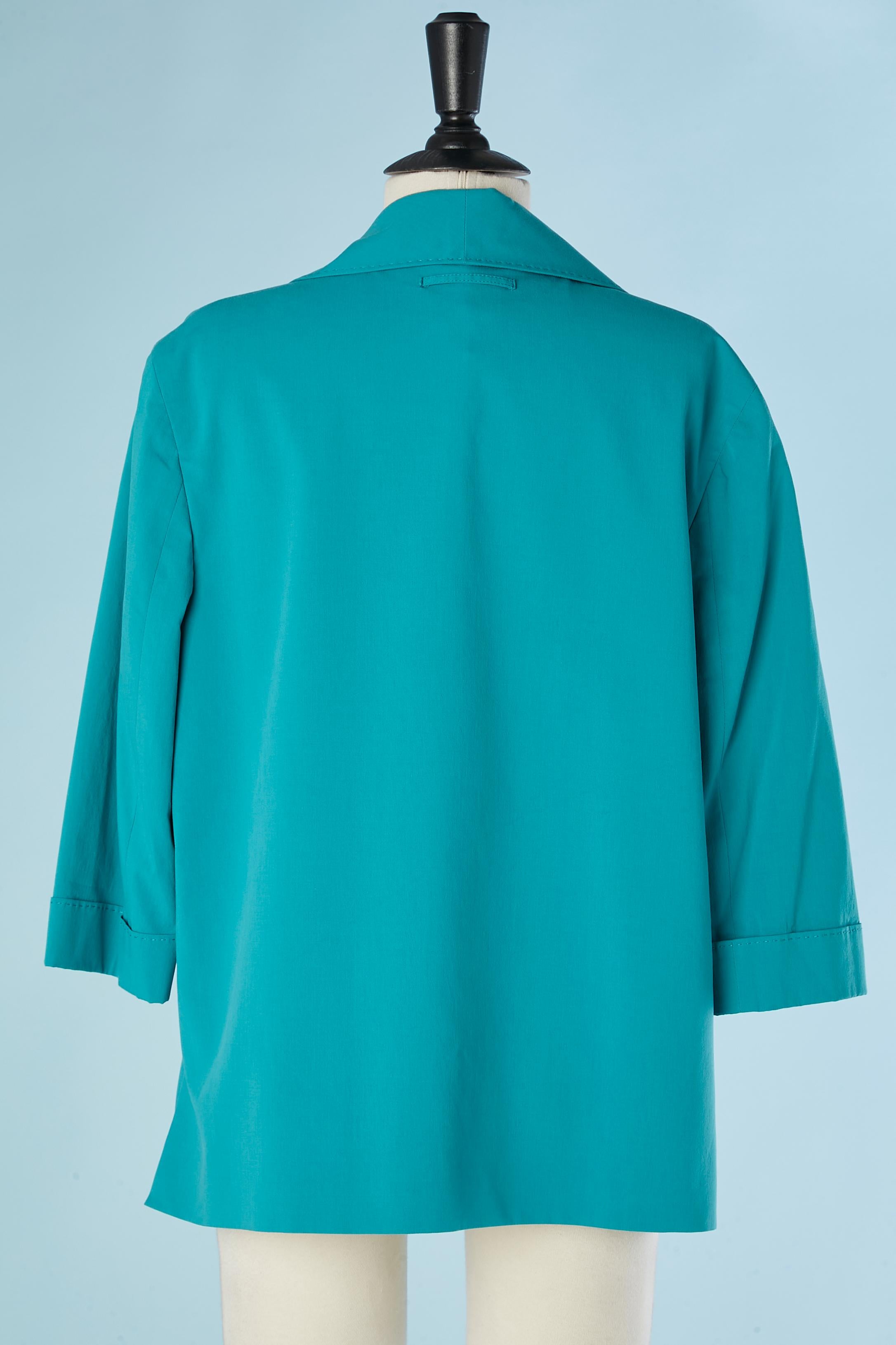 Veste en coton vert Jean-Paul Gaultier Femme en vente 1