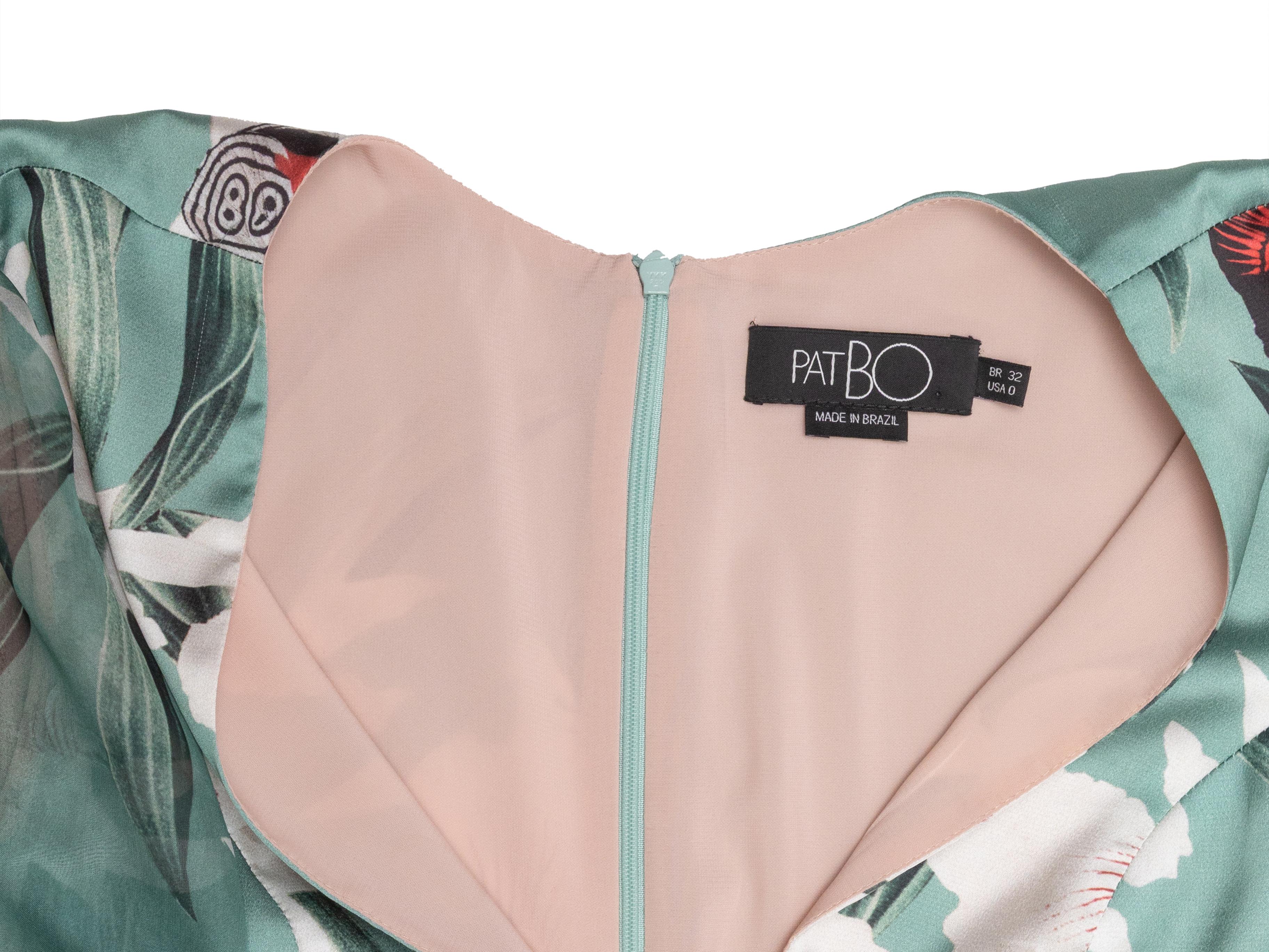 Mini robe à imprimé floral Greene & Greene Greene Taille US 0 Bon état - En vente à New York, NY