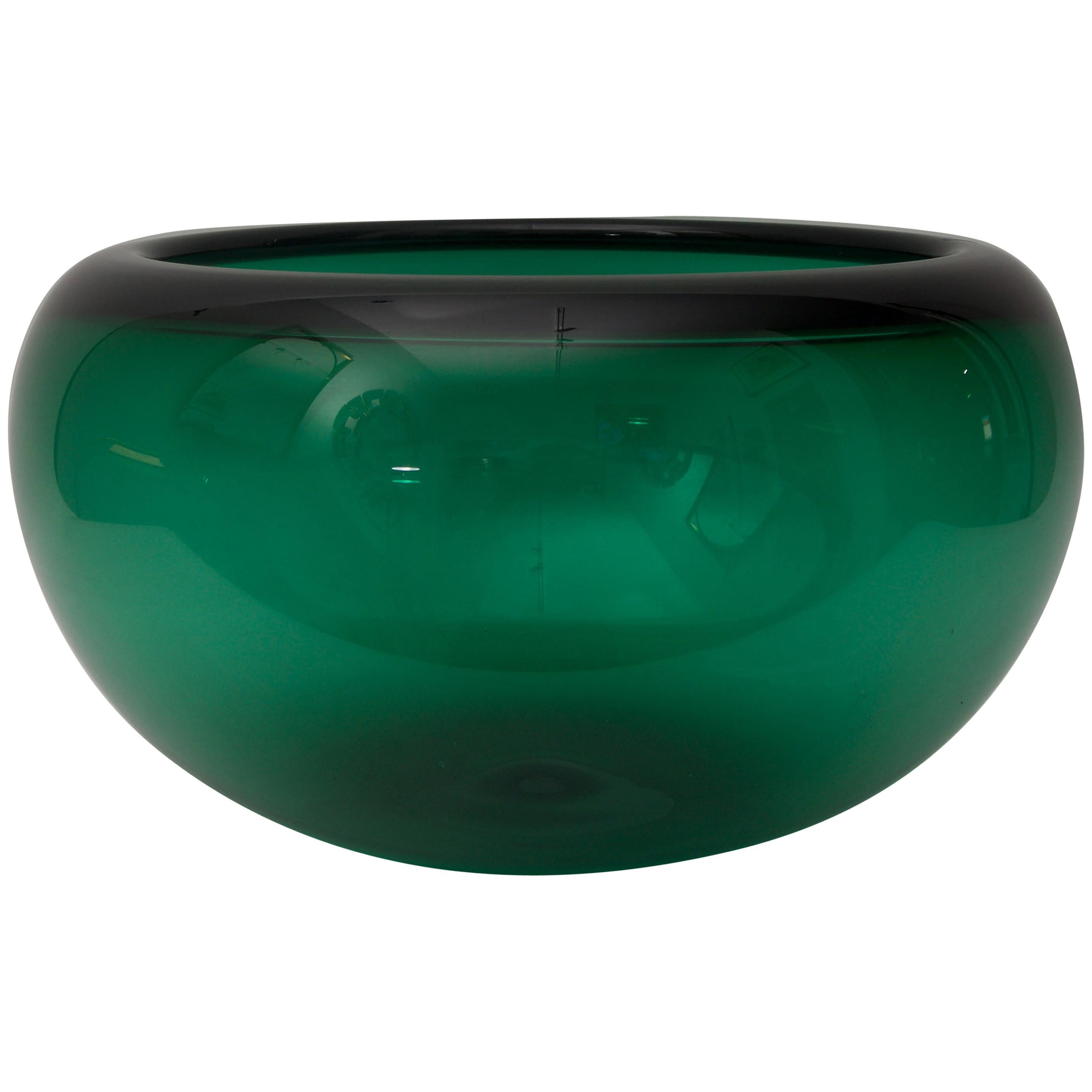 Green Crystal Bowl by Royal Copenhagen