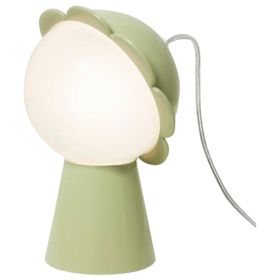 Green Daisy Lamp with LED by Nika Zupanc, Made in Italy 