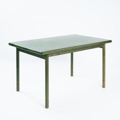 Mesa extensible de madera de abedul de color verde, de diseño danés, de Asko, década de los 70
