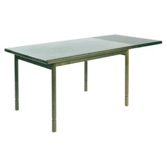 Mesa extensible de madera de abedul de color verde, de diseño danés, de Asko, década de los 70