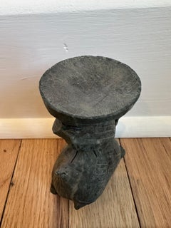 Green Dark Stone Dragon Carving With Dish Candleholder Incense Holder