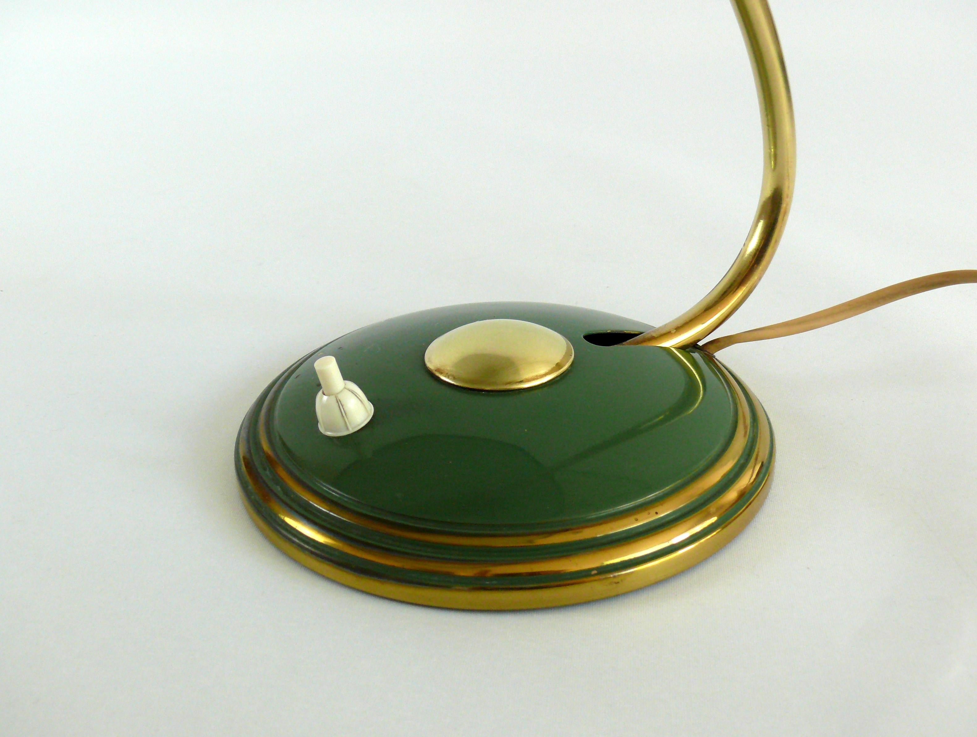 Schreibtischlampe in Grün von Helo Leuchten, Deutschland, 1950er Jahre 5