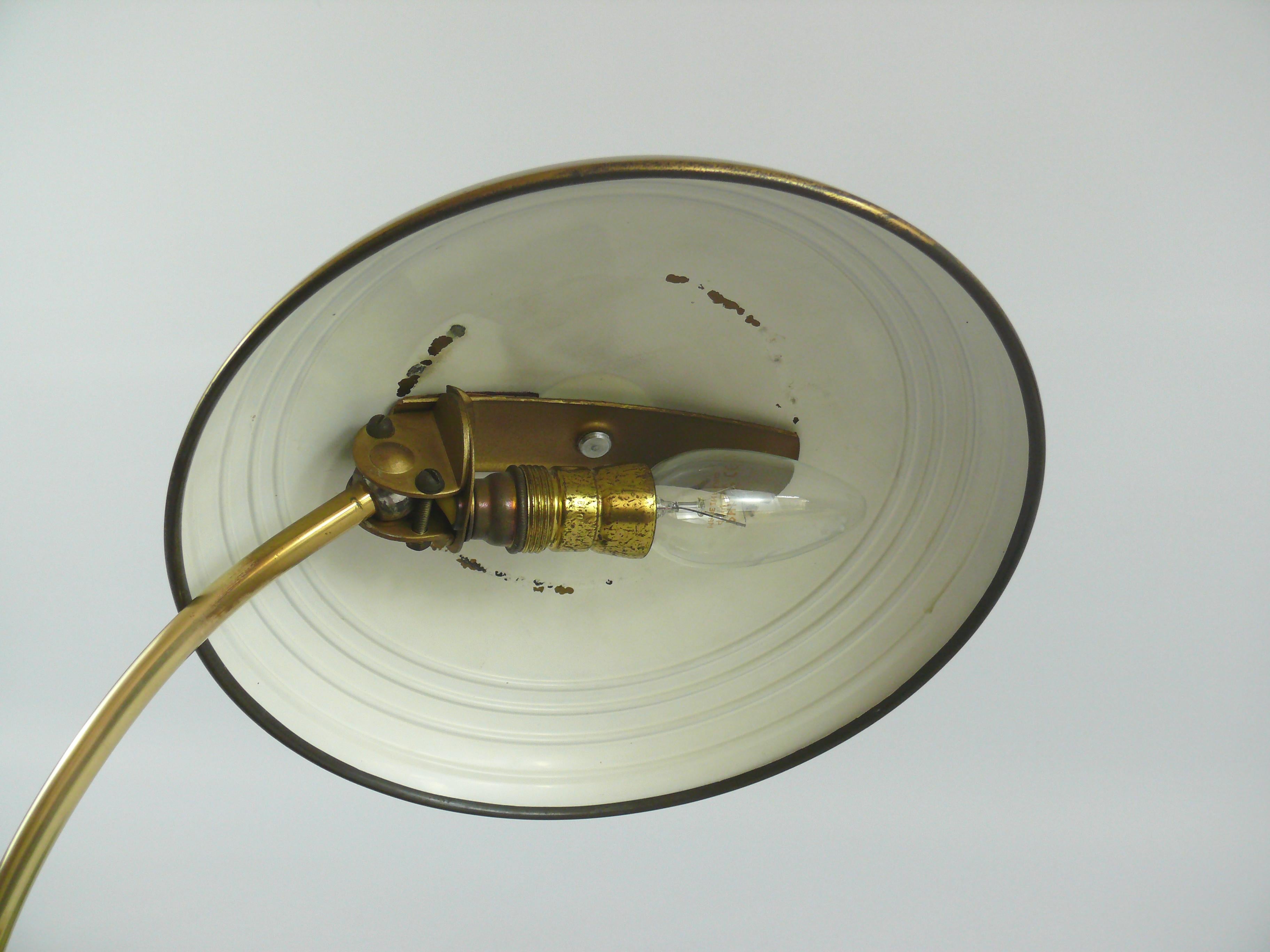 Schreibtischlampe in Grün von Helo Leuchten, Deutschland, 1950er Jahre 7