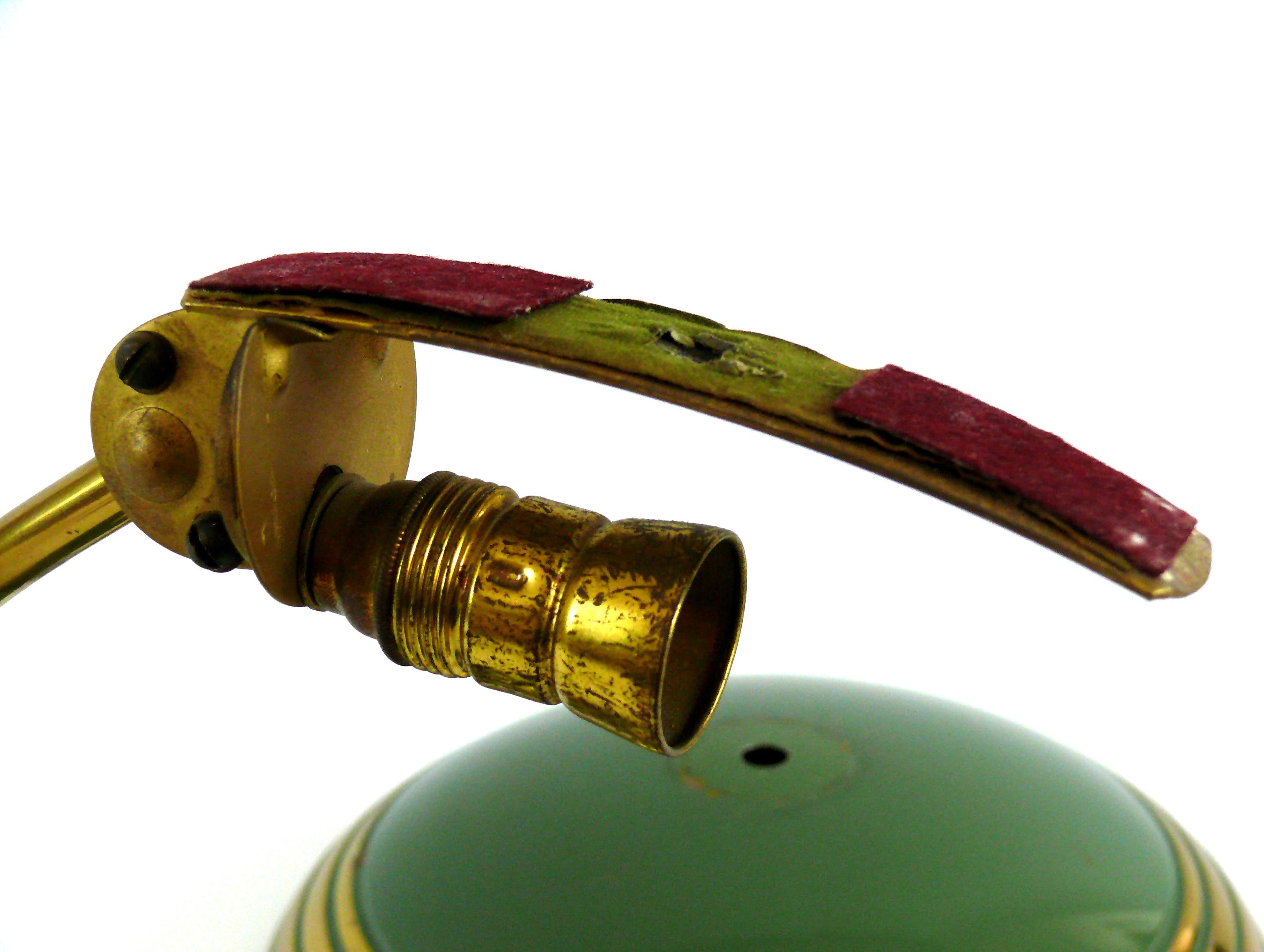 Schreibtischlampe in Grün von Helo Leuchten, Deutschland, 1950er Jahre 9