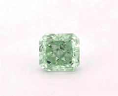 Green Diamond - 0.53ct Natural Loose Fancy Yellowish Green Color GIA VS1 Radiant
