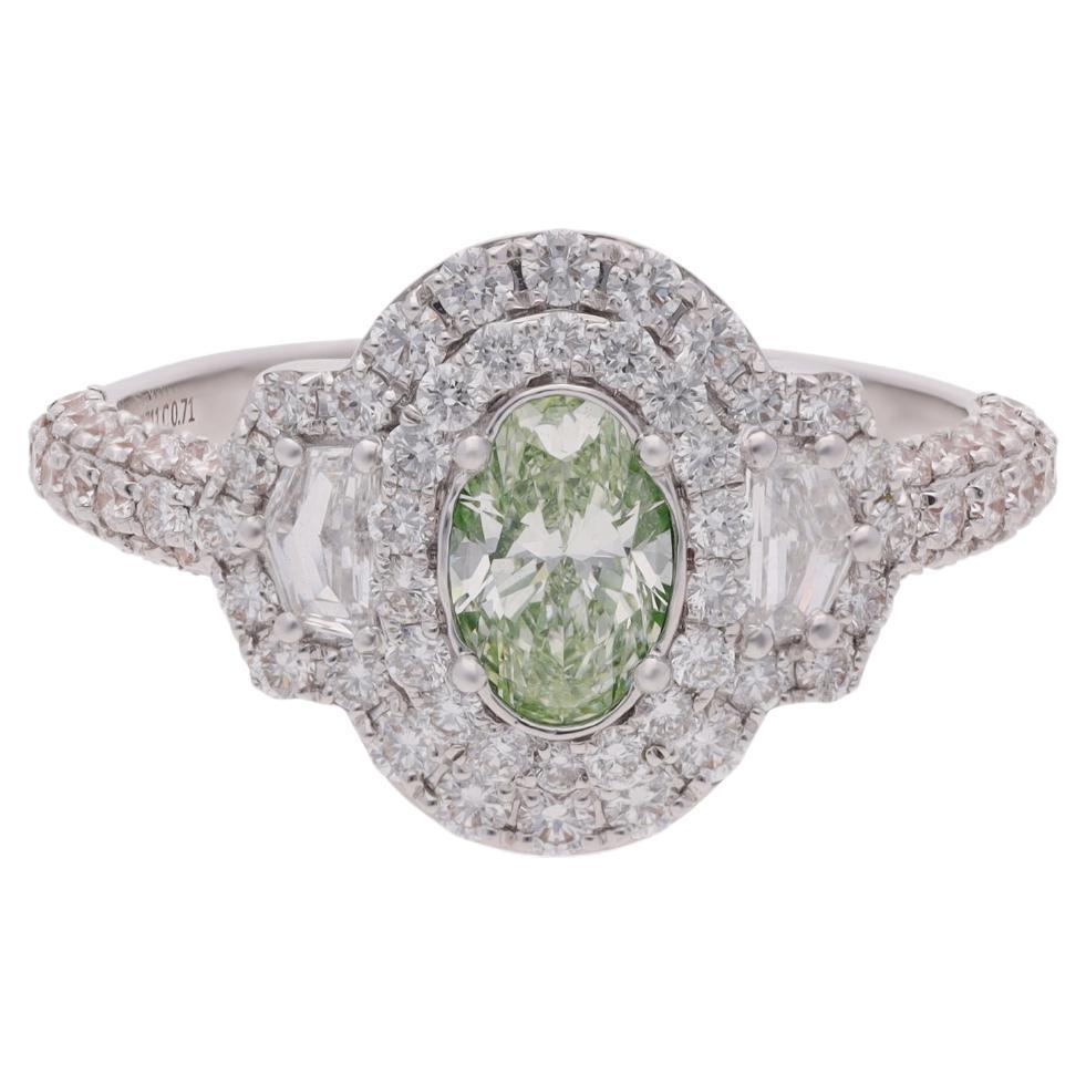 Green Diamond Ring For Sale