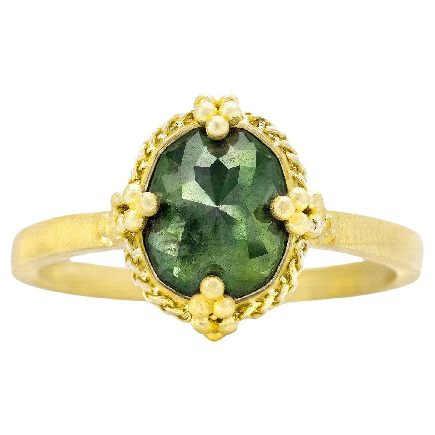 Green Diamond Ring For Sale