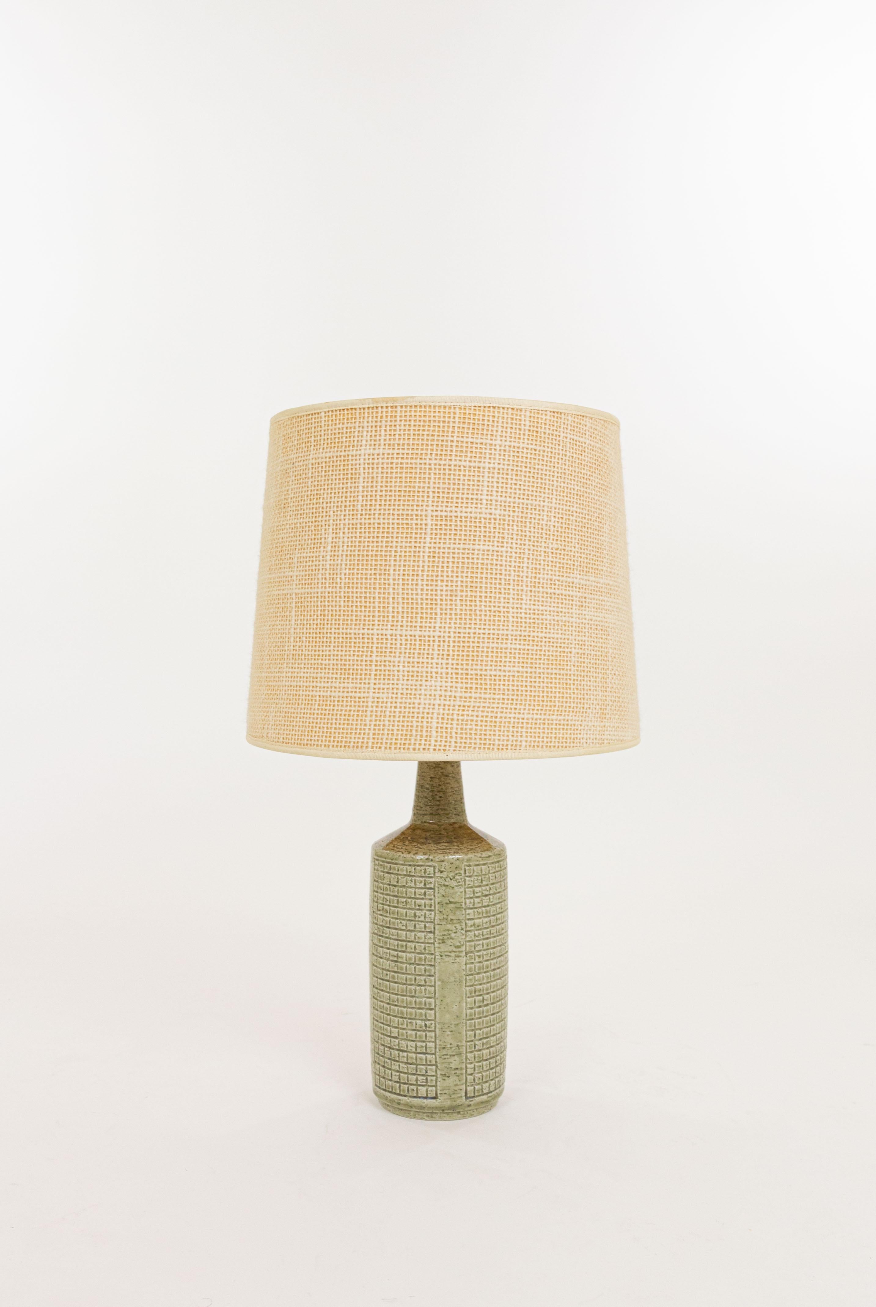 Scandinavian Modern Green DL/30 table lamp by Linnemann-Schmidt for Palshus, 1960s For Sale