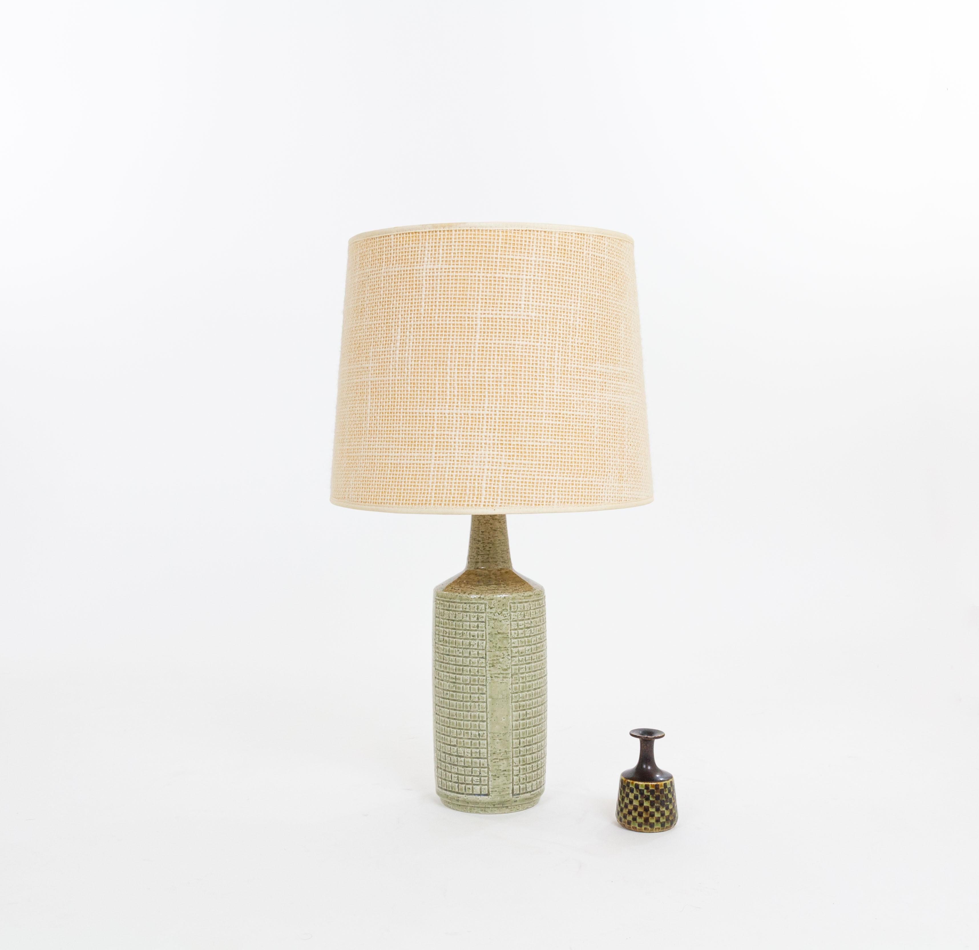 Glazed Green DL/30 table lamp by Linnemann-Schmidt for Palshus, 1960s For Sale