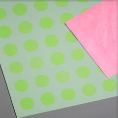 Pittura "Green Dot" 2016 Acrilico su tela di Cecilia Setterdahl Arte geometrica
