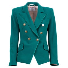 Green double breasted blazer NWOT