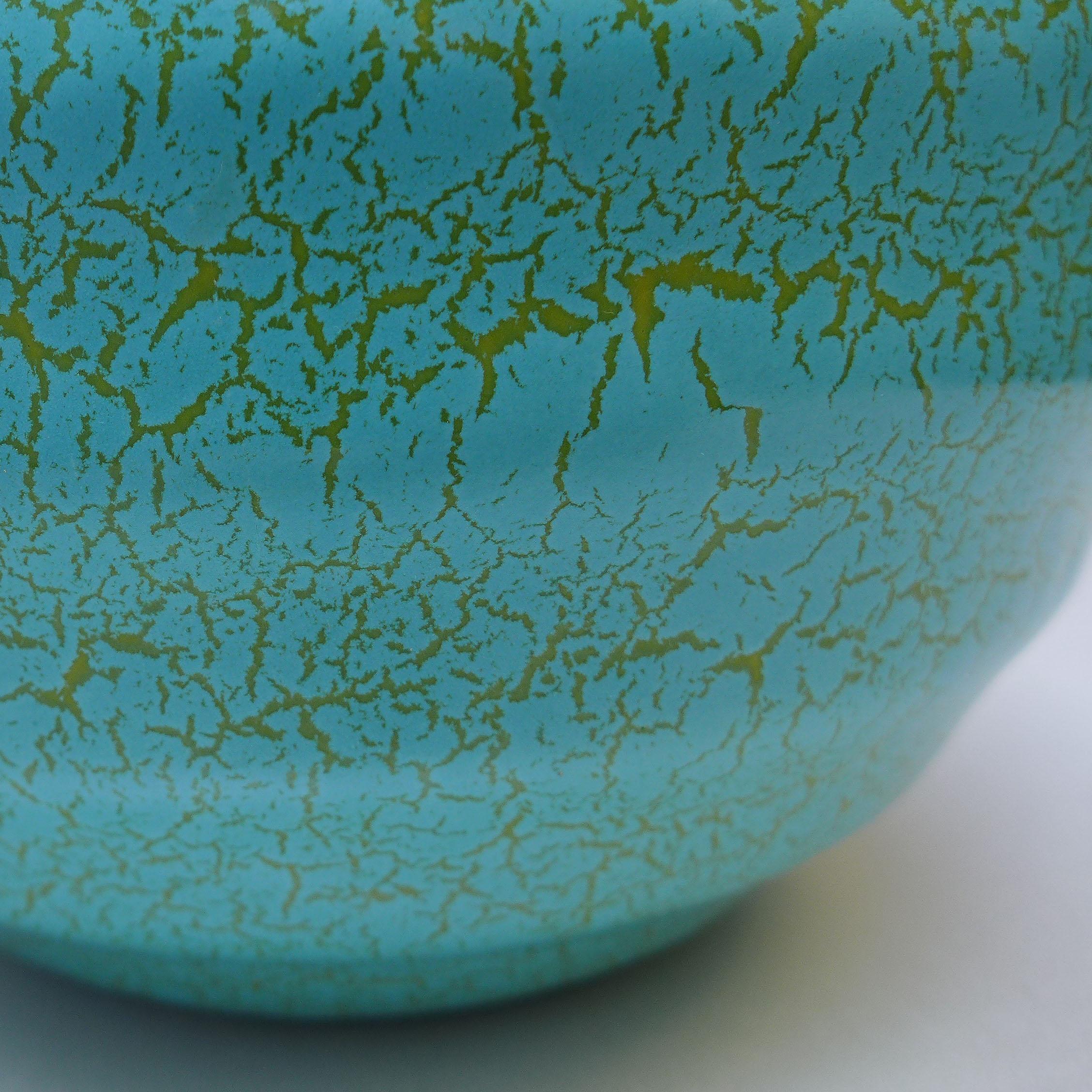 Green Dutch Art Deco Ceramic Vase For Sale 2
