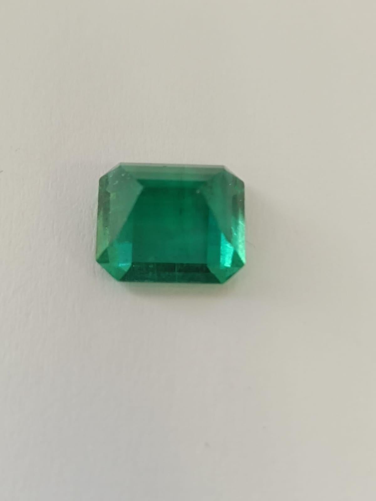 Grüner Smaragdschliff-Edelstein 2,99 cts. im Zustand „Neu“ im Angebot in New York, NY