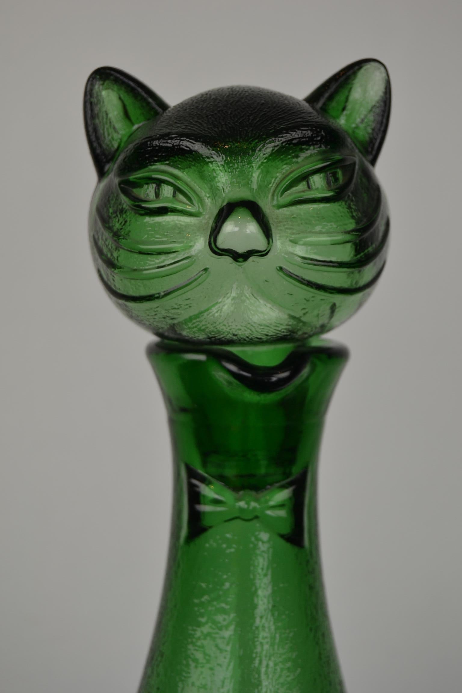 vintage cat decanter