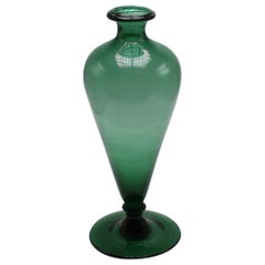 Green Empoli Glass Vase, circa 1960