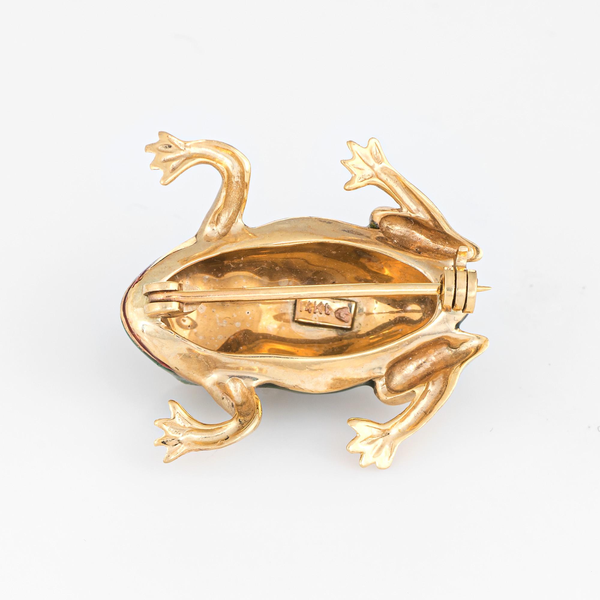 frog brooch jewelry