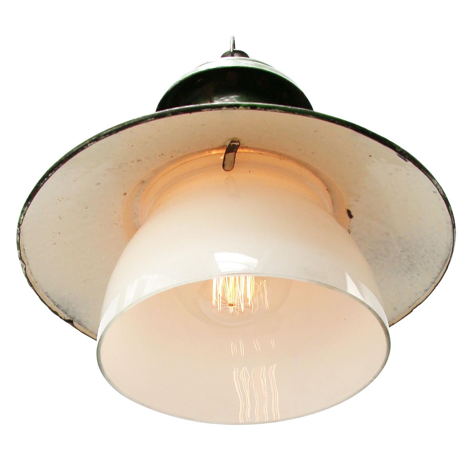 vintage green pendant lights