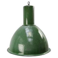 Green Enamel Vintage Industrial Pendant Lights
