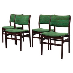 Green Fabric Dining chairs 1960s Holland 