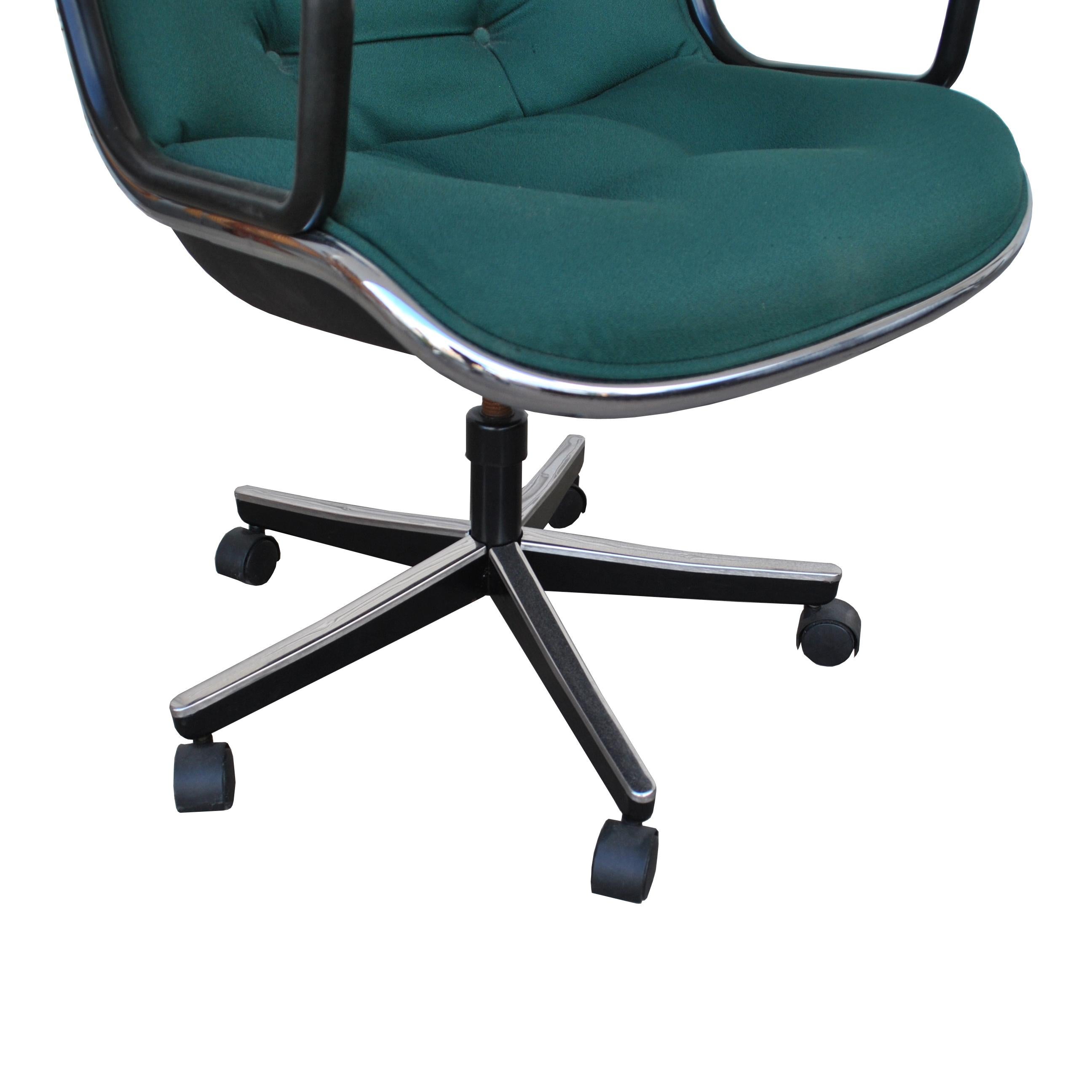 American Green Fabric Executive Knoll Pollock Chair 