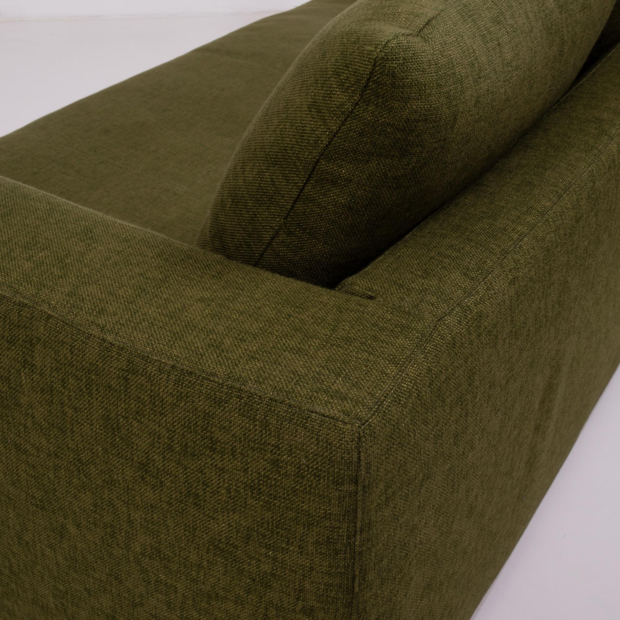 Contemporary Green Fabric George Three-Seat Sofa by Antonio Citterio for B&B Italia