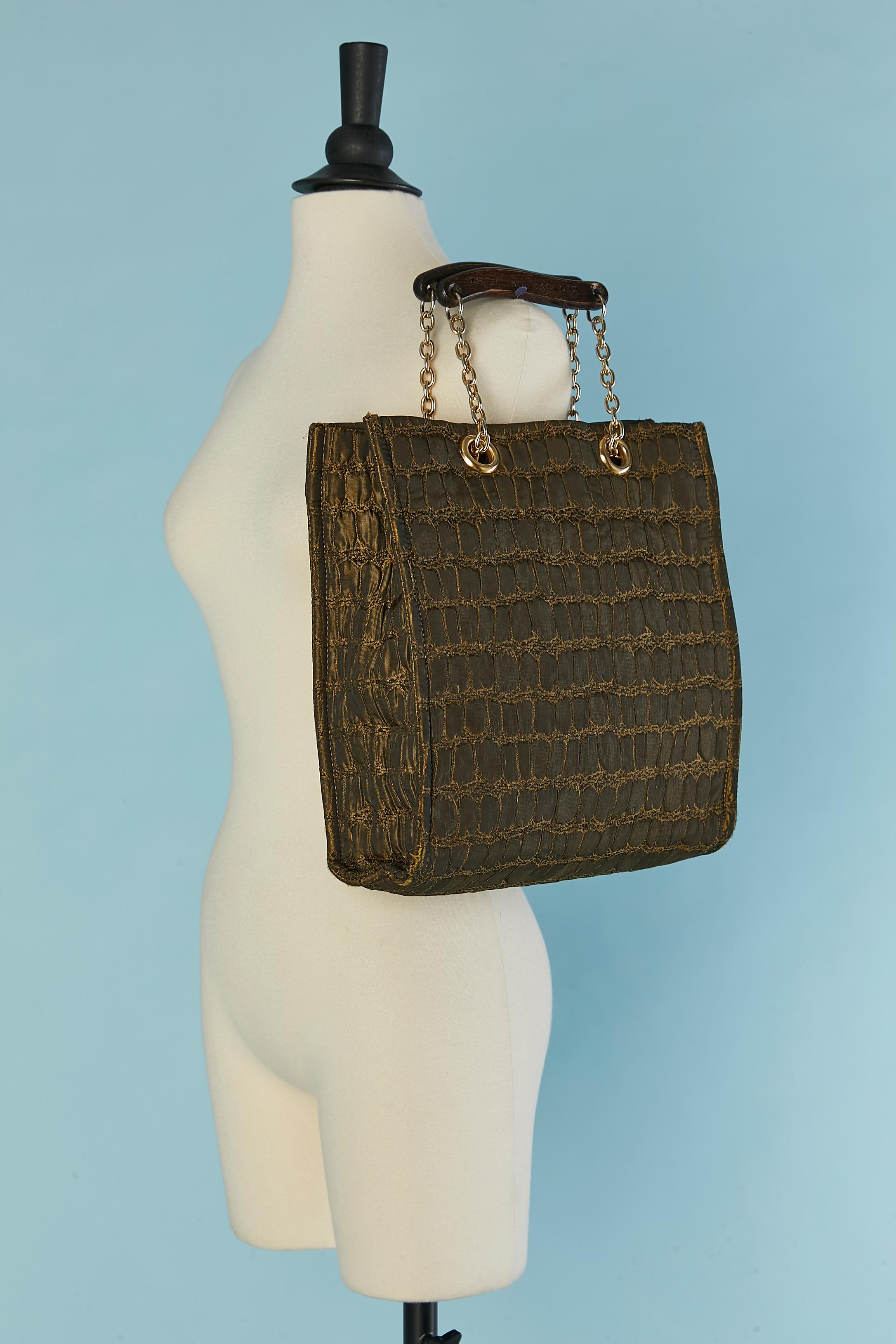 Sac à anse en tissu vert avec motif crocodile Christian Lacroix BAZAR Pour femmes en vente