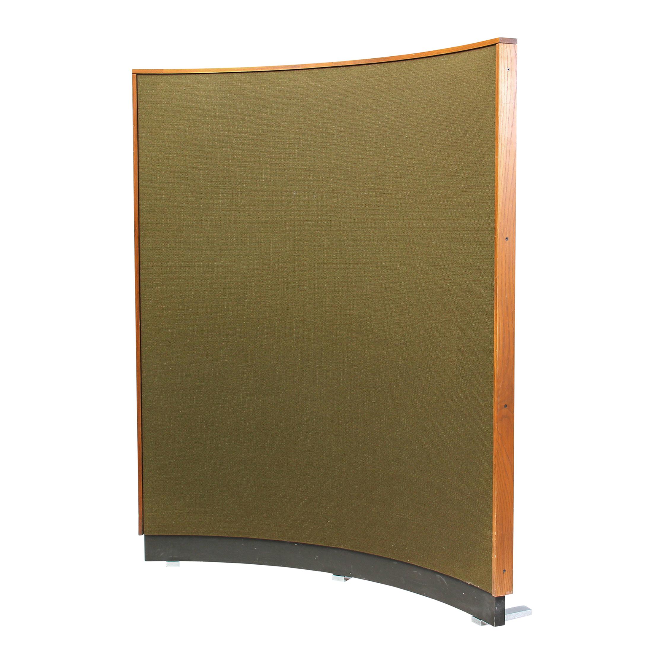 Green Fabric Screen by Knoll For Sale