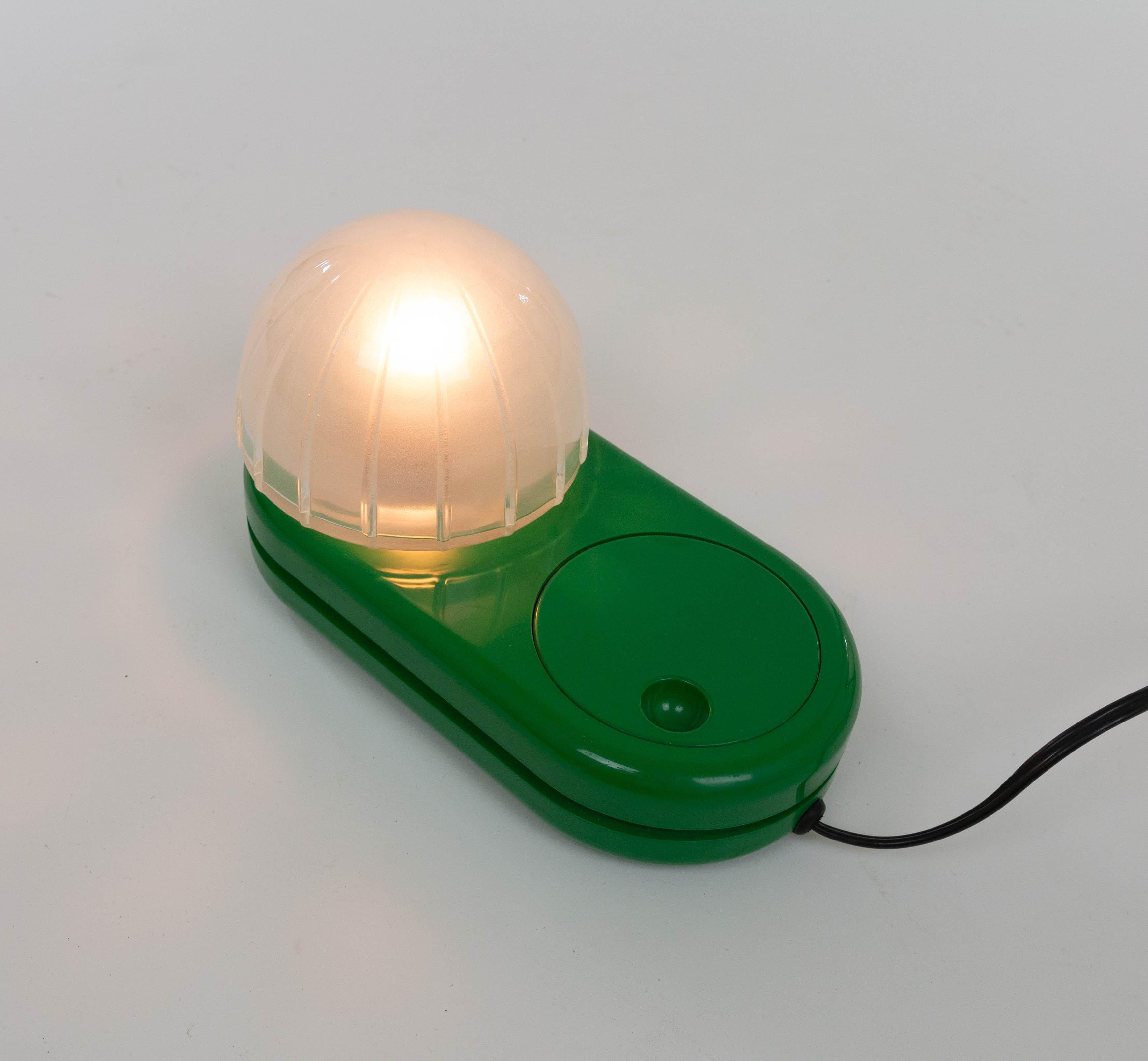Mid-Century Modern Green Farstar Table Lamp by Adalberto Dal Lago for Francesconi, 1970s For Sale