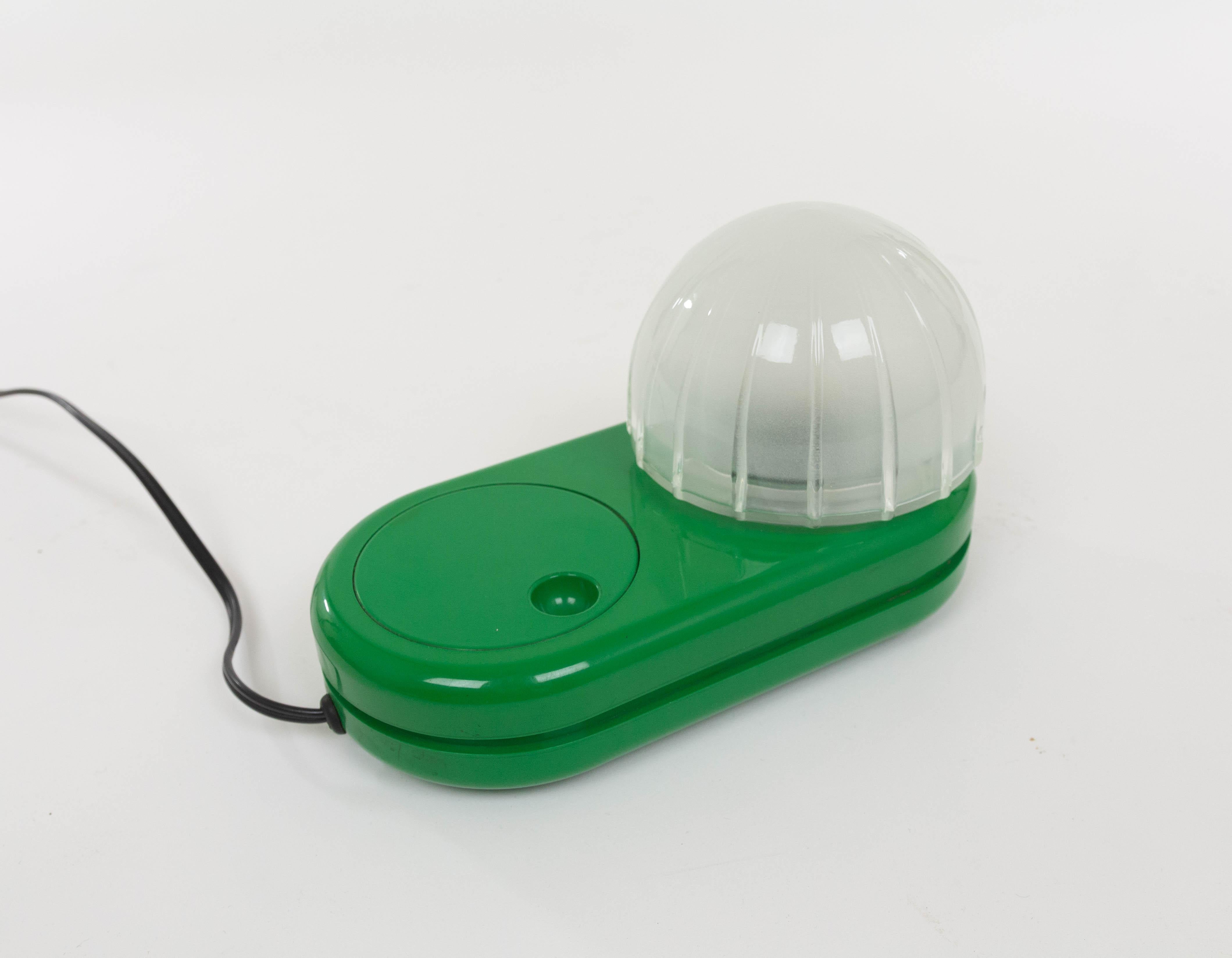 Italian Green Farstar Table Lamp by Adalberto Dal Lago for Francesconi, 1970s For Sale