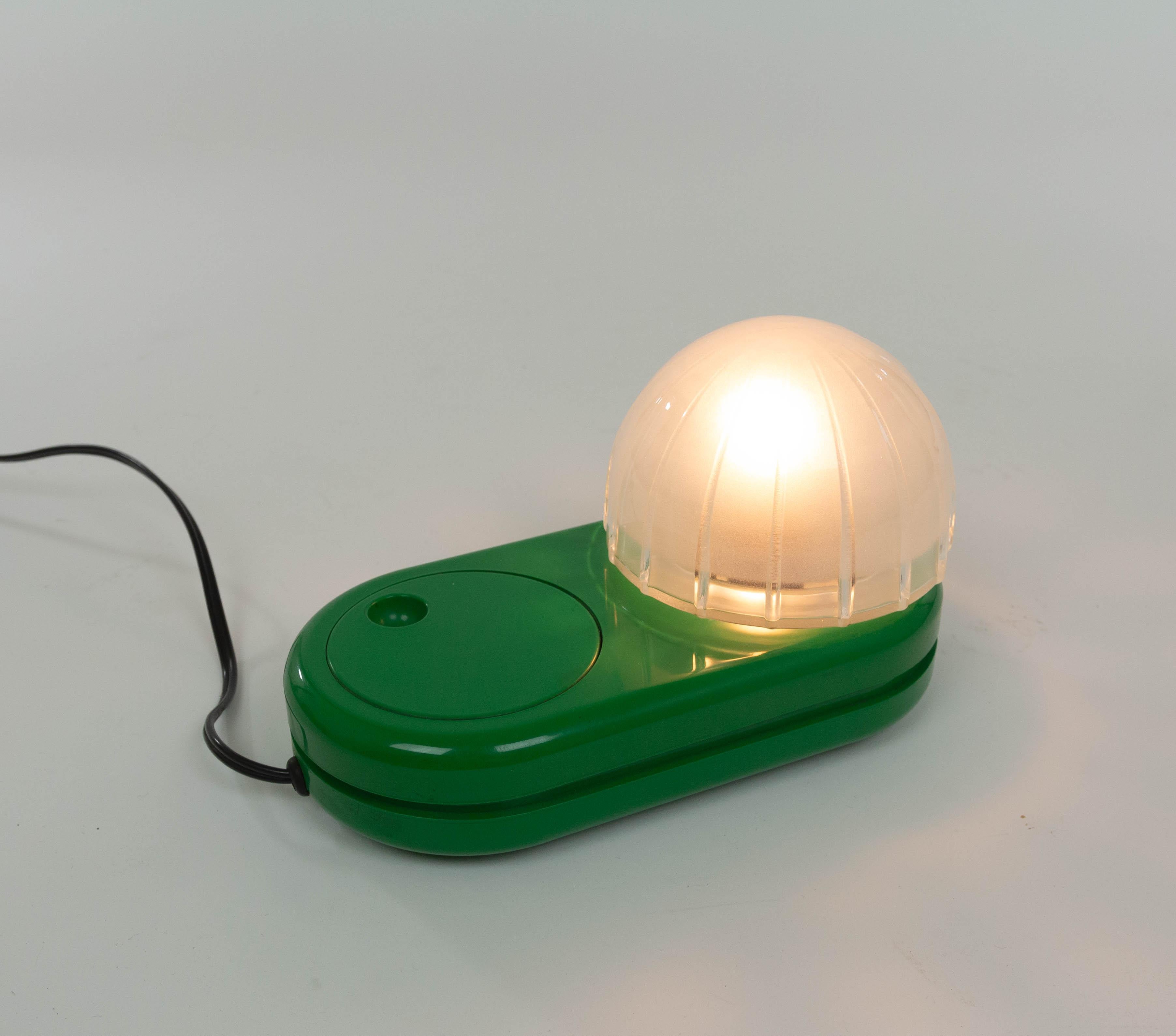 Late 20th Century Green Farstar Table Lamp by Adalberto Dal Lago for Francesconi, 1970s For Sale