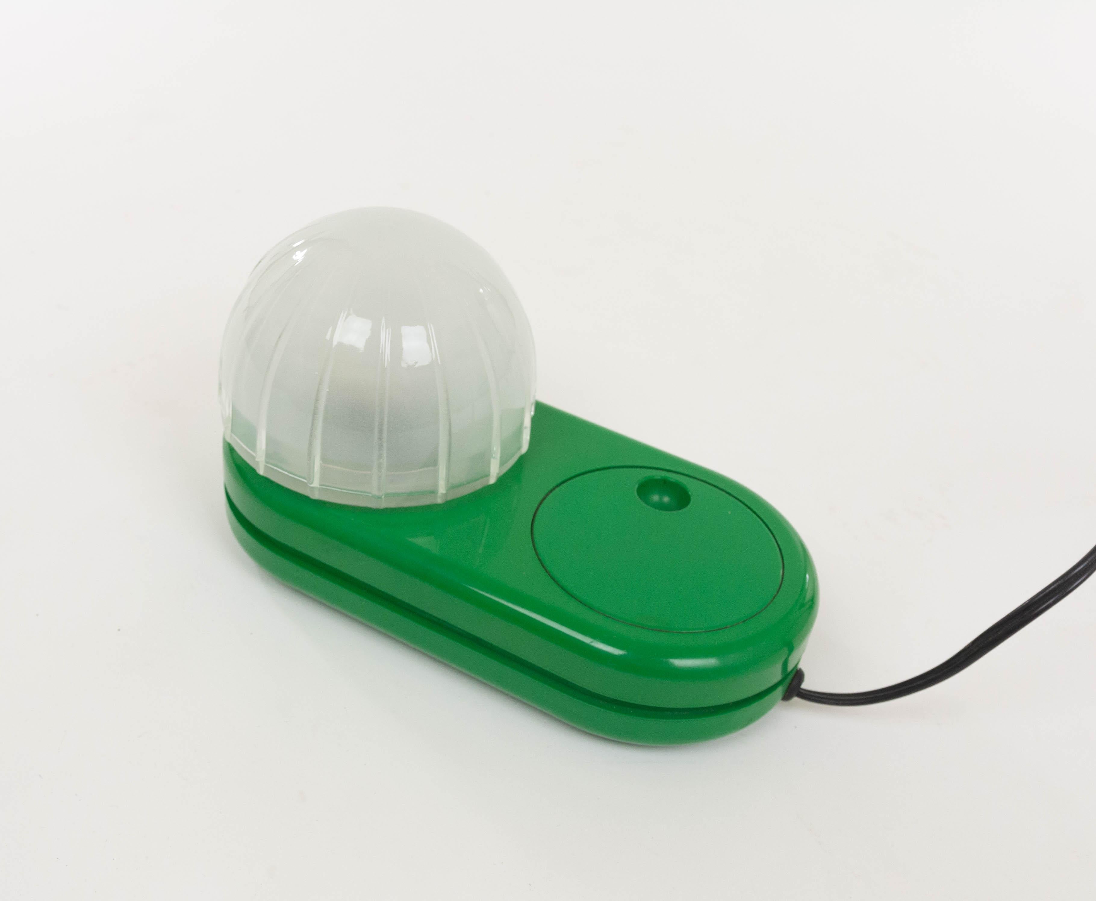 Glass Green Farstar Table Lamp by Adalberto Dal Lago for Francesconi, 1970s For Sale