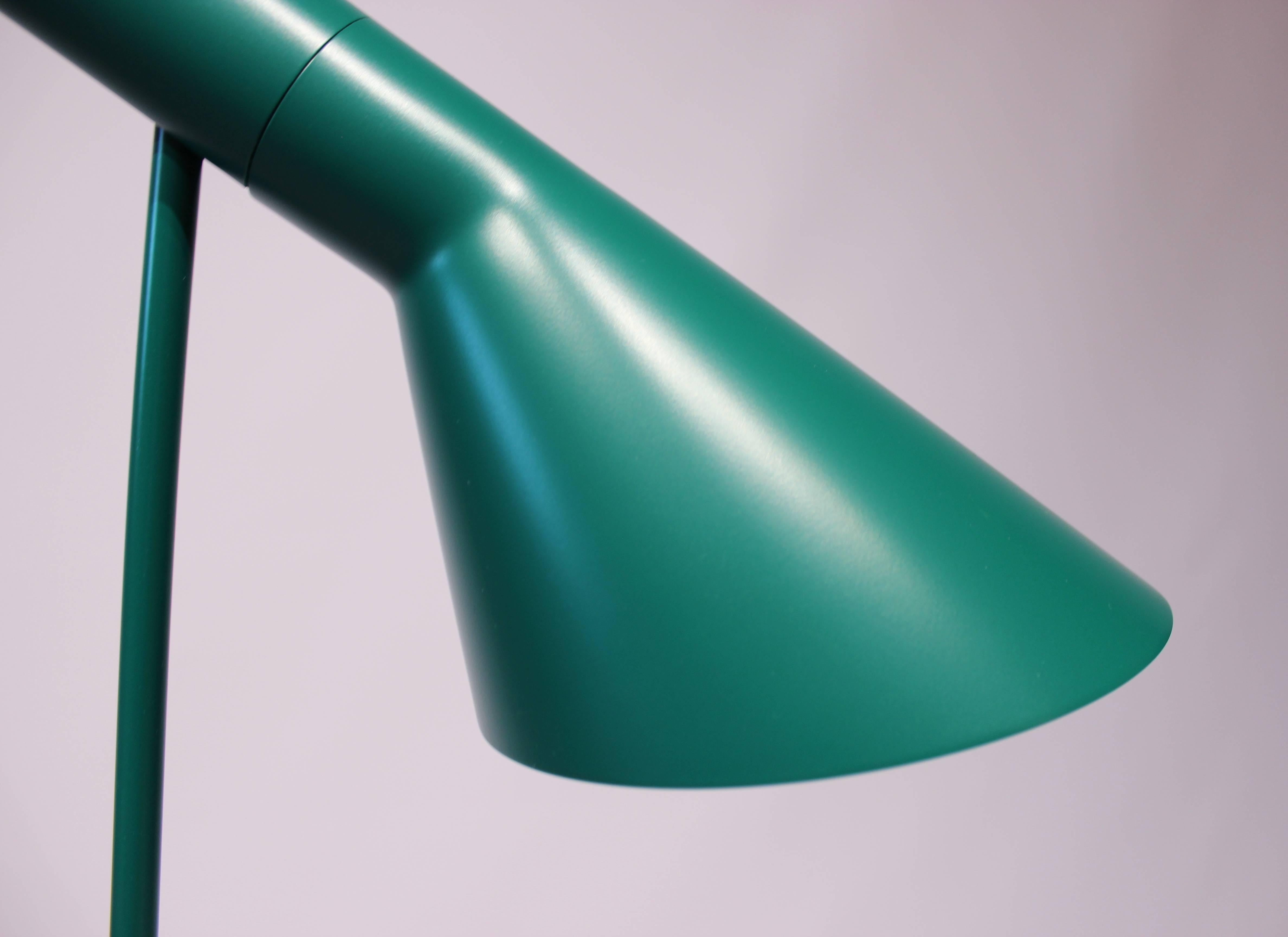 Green Floor Lamp Designed by Arne Jacobsen and Louis Poulsen 2