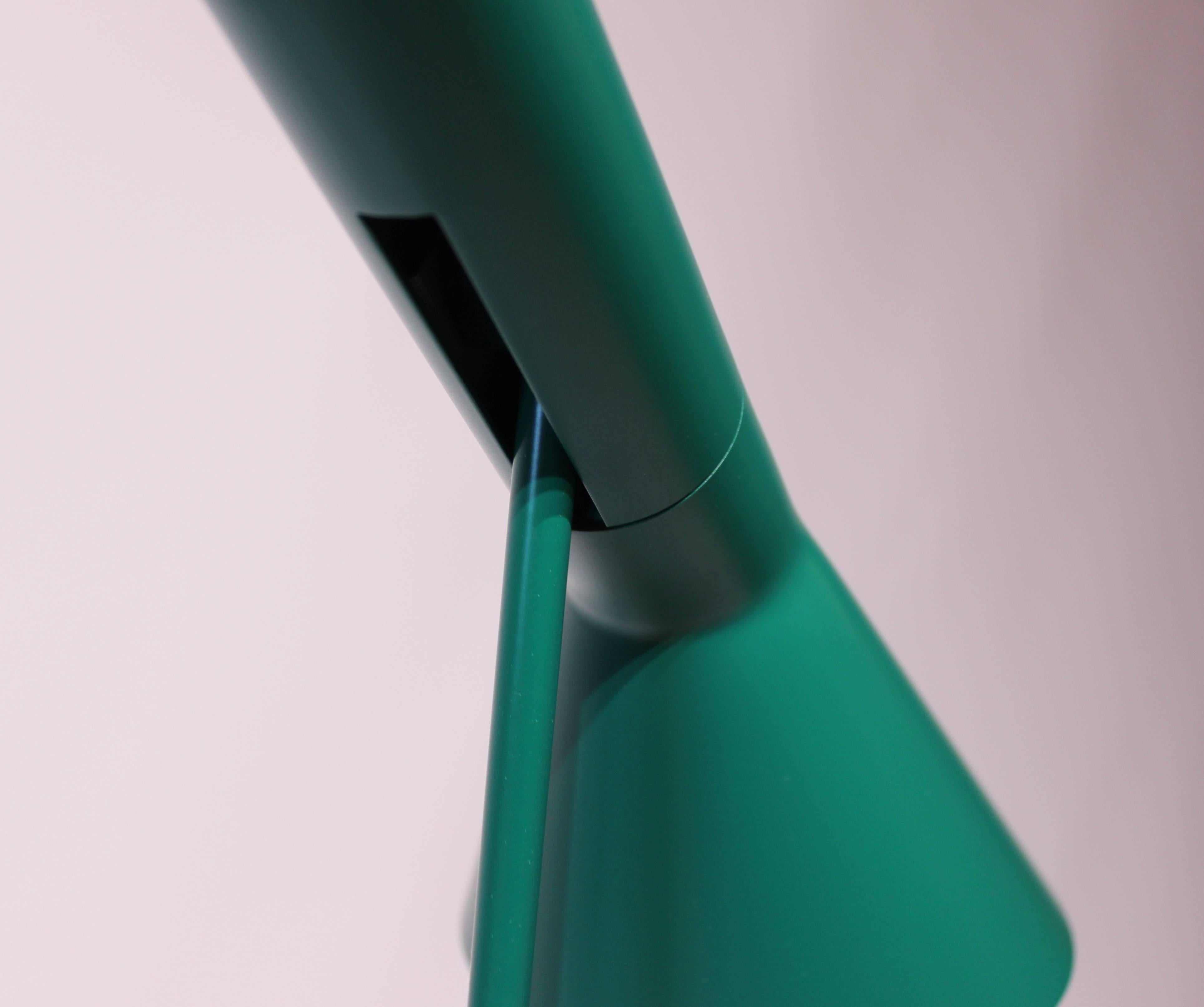Green Floor Lamp Designed by Arne Jacobsen and Louis Poulsen 4