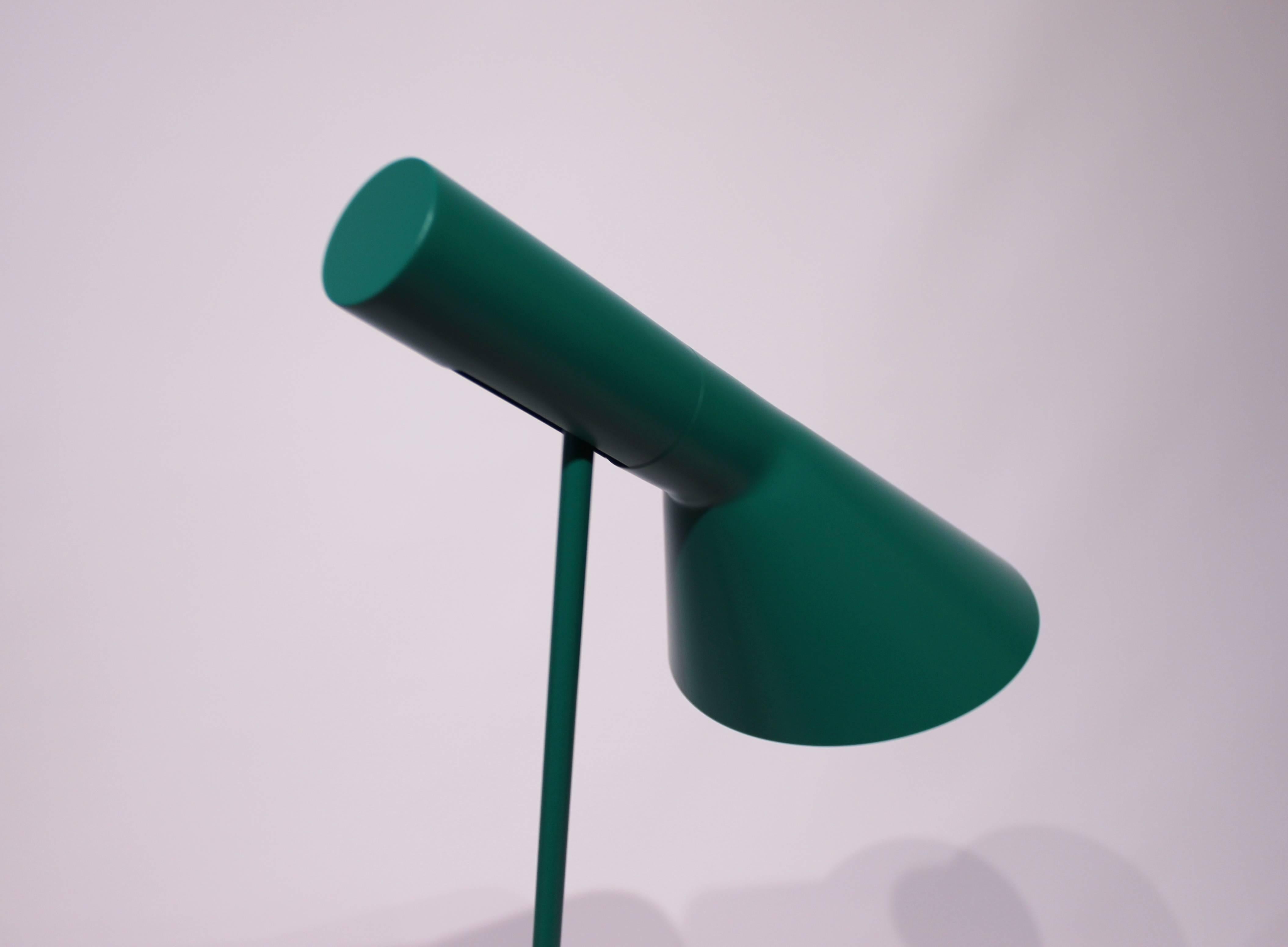 Mid-20th Century Green Floor Lamp Designed by Arne Jacobsen and Louis Poulsen