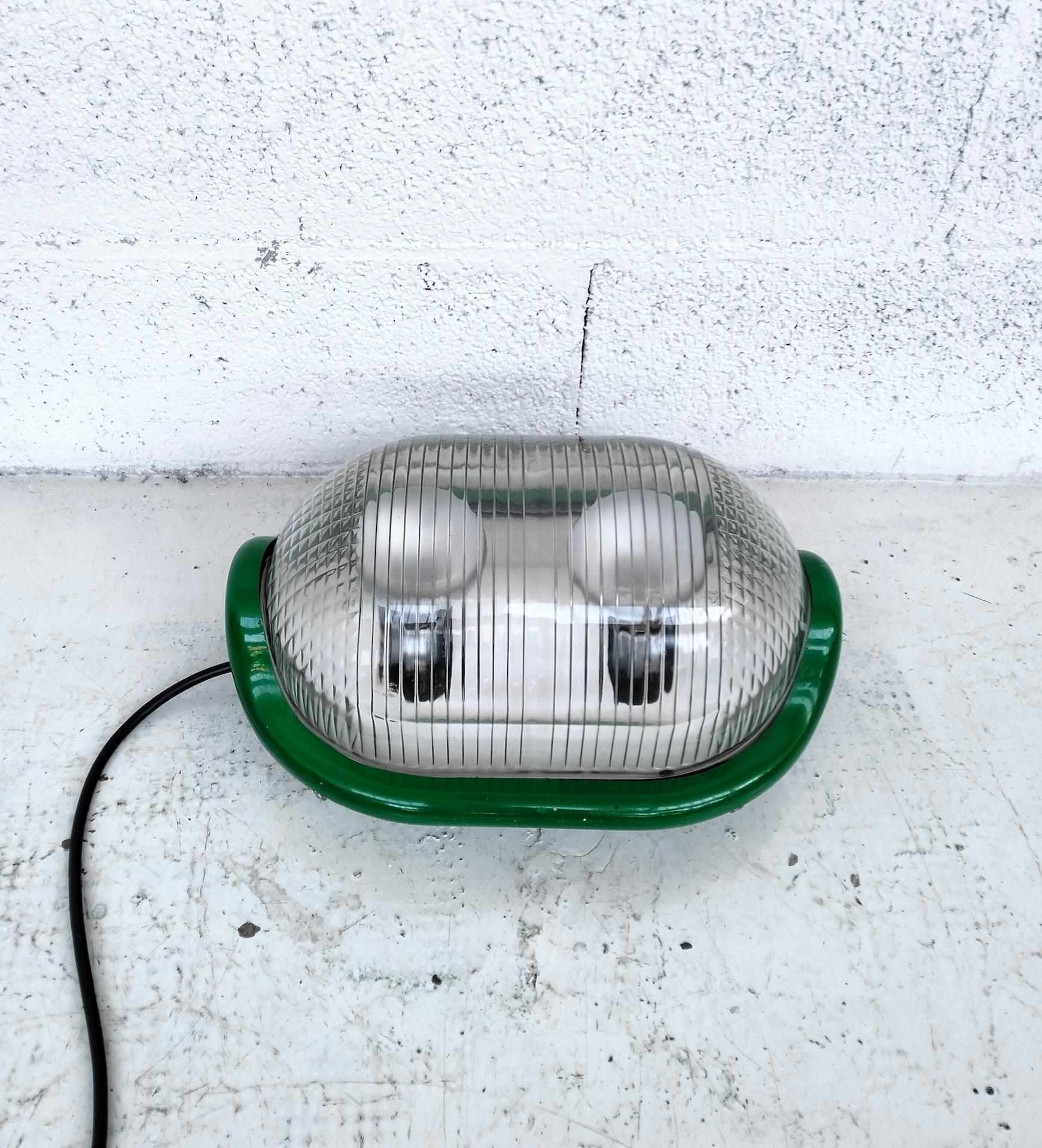 Green floor table lamp “Noce” by A.Castiglioni  for Flos , 70s For Sale 3