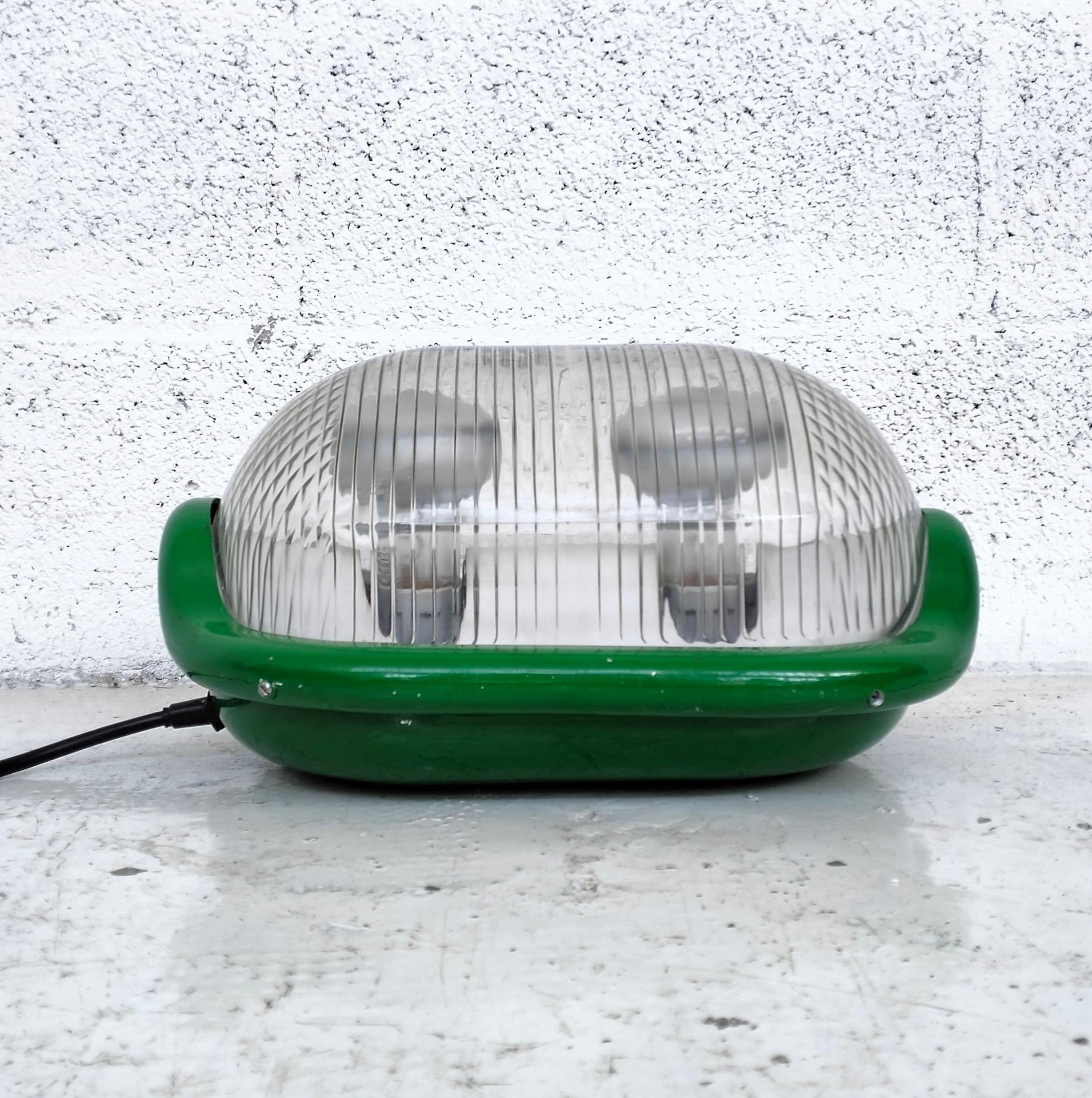 Green floor table lamp “Noce” by A.Castiglioni  for Flos , 70s For Sale 4
