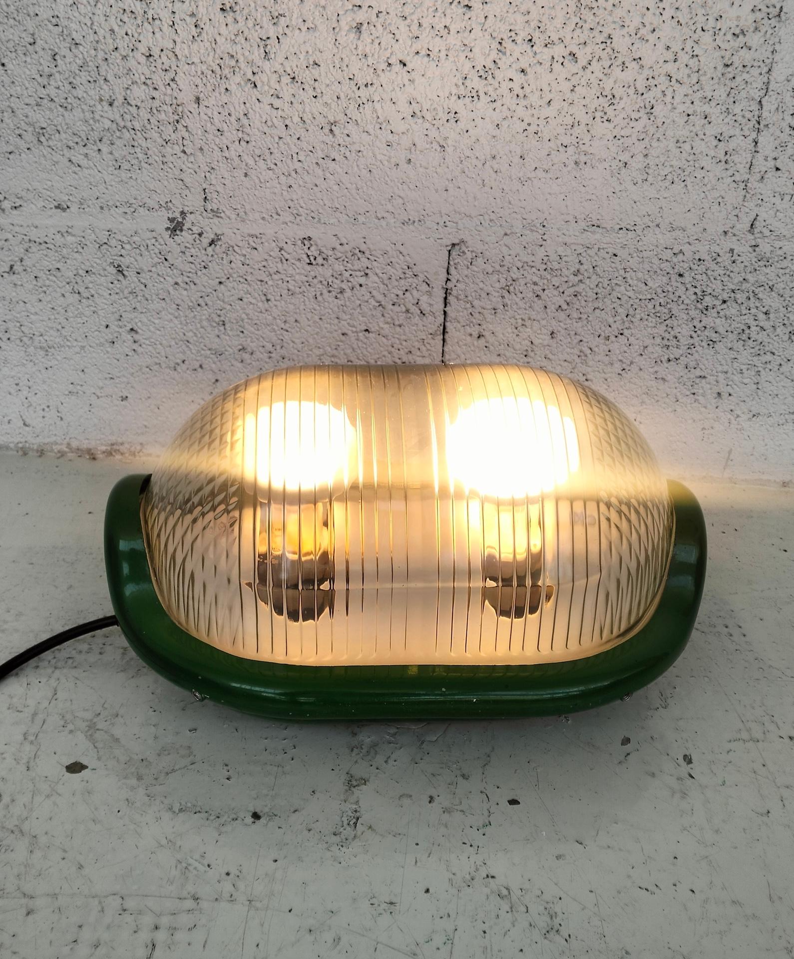 Mid-Century Modern Green floor table lamp “Noce” by A.Castiglioni  for Flos , 70s For Sale