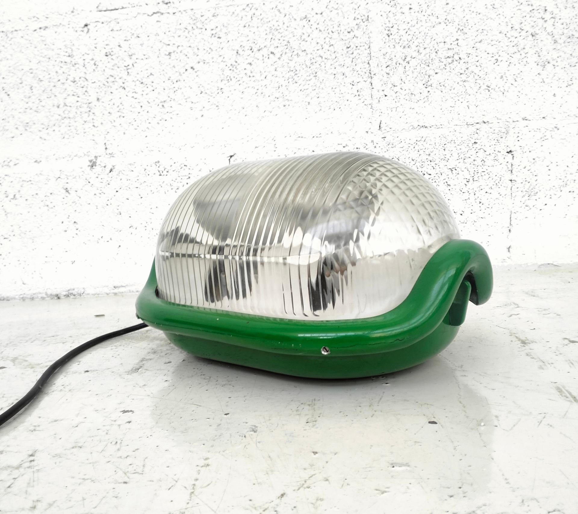Italian Green floor table lamp “Noce” by A.Castiglioni  for Flos , 70s For Sale