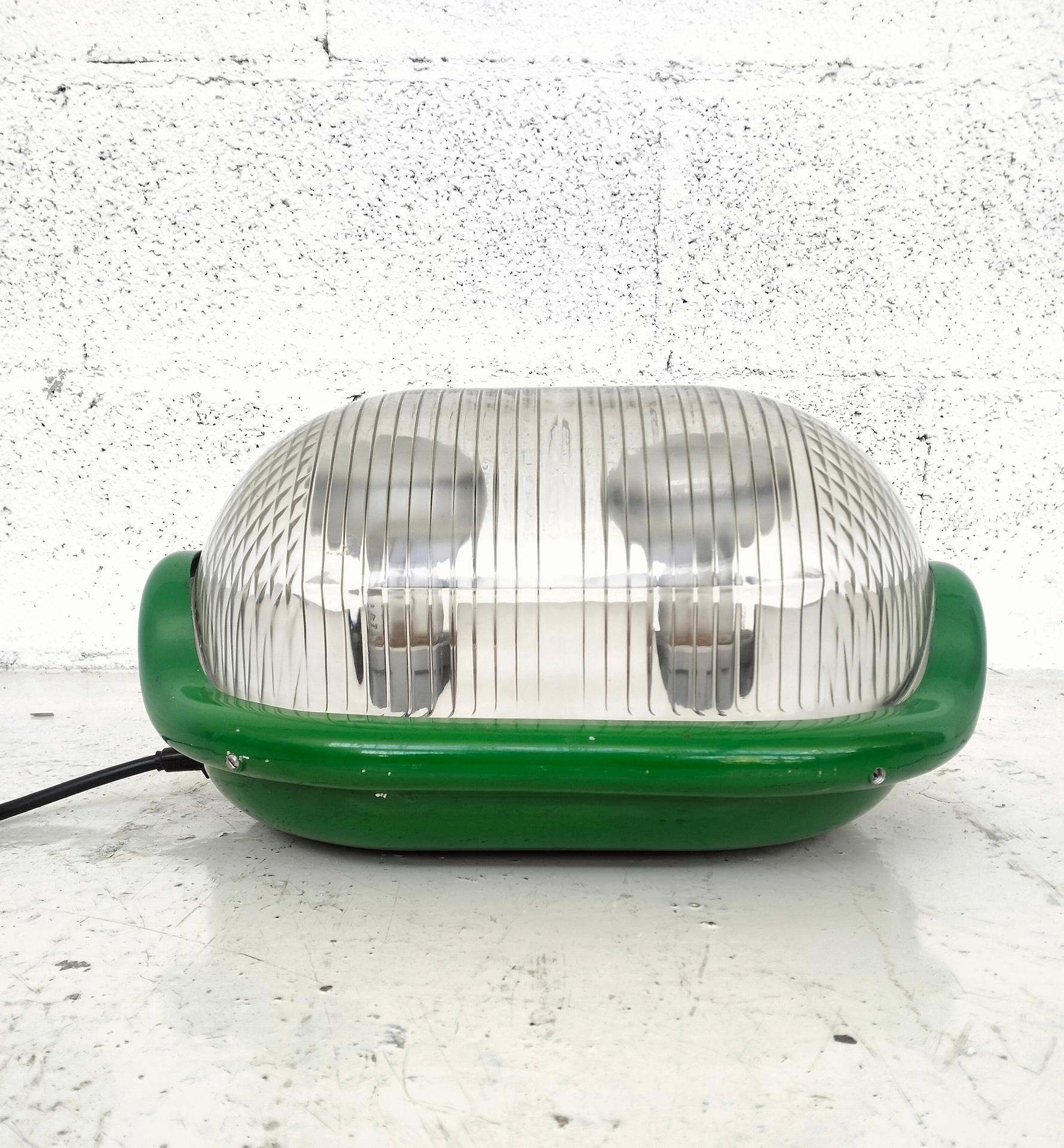 Metal Green floor table lamp “Noce” by A.Castiglioni  for Flos , 70s For Sale
