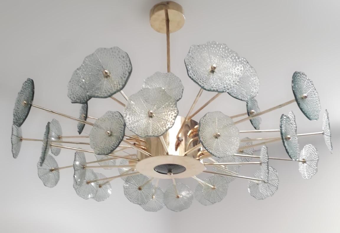 Green Flowers Chandelier by Fabio Ltd In New Condition For Sale In Los Angeles, CA