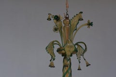 Green Flowers Murano's Chandelier, circa 1900