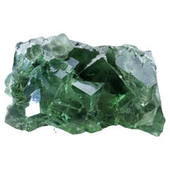 Green Fluorite and Calcite from Shanhua Pu Mine, Hunan Province, China
