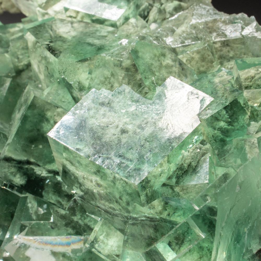 Green Fluorite Cluster From Hunan, China In Excellent Condition For Sale In New York, NY