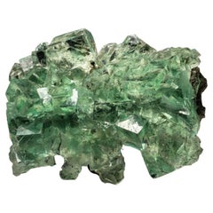 Antique Green Fluorite Cluster From Hunan, China
