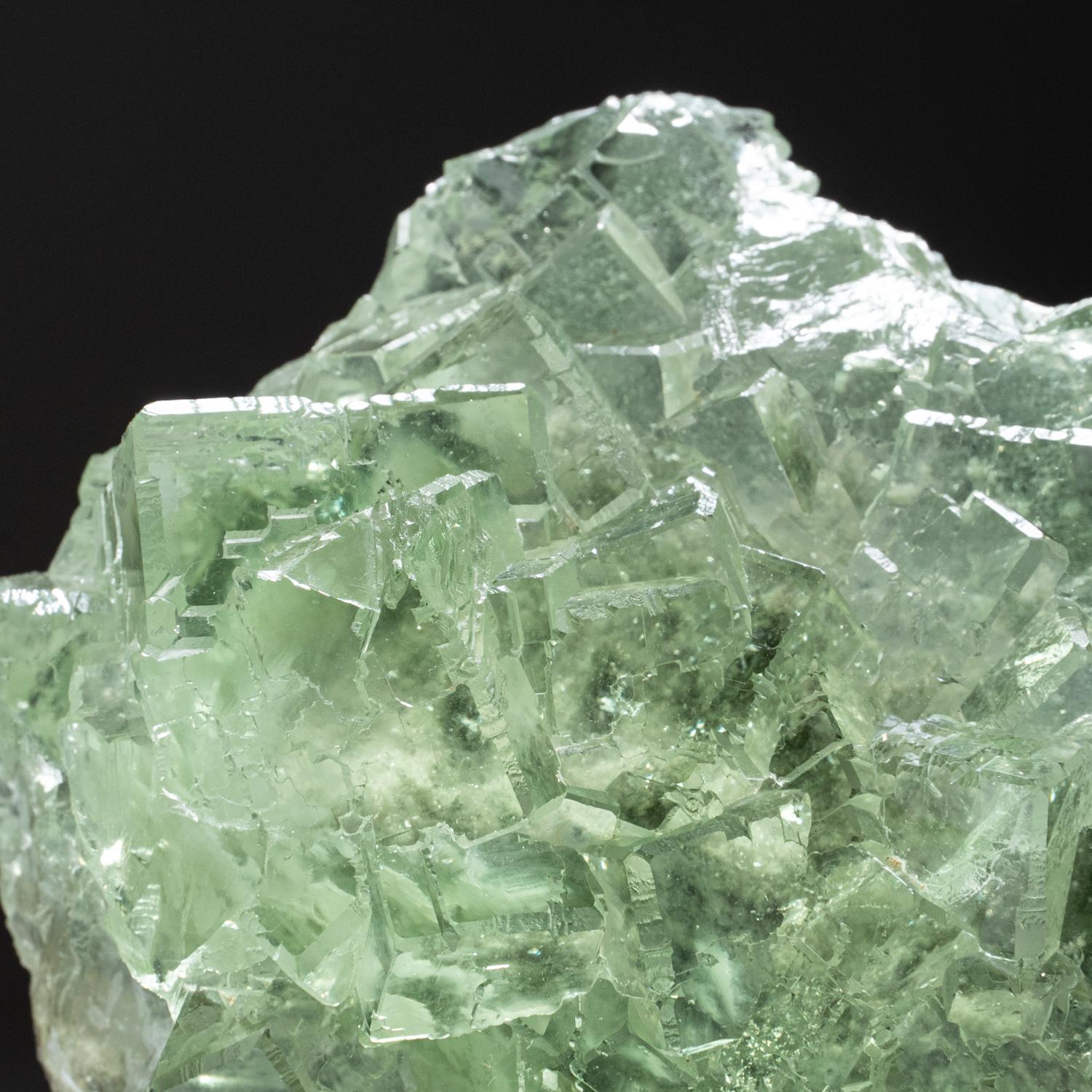 Green Fluorite Cluster from XIANGHUALING, HUNAN, CHINA In New Condition For Sale In New York, NY